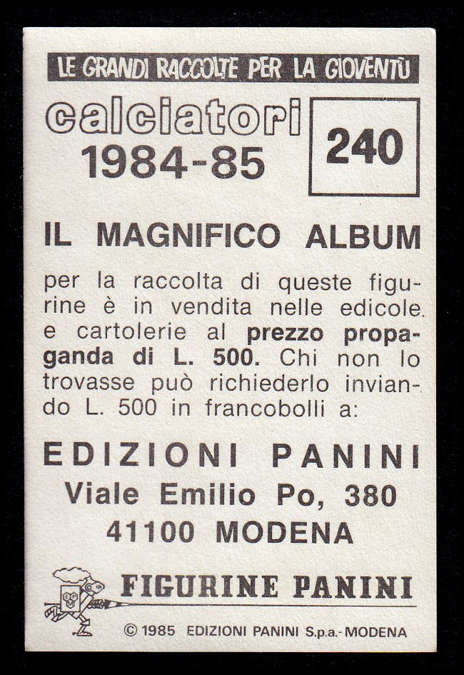 Figurine Panini - Calciatori 1984/85 - Mancolista SAMPDORIA