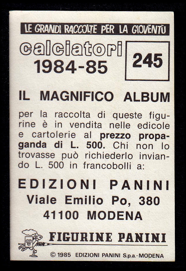 Figurine Panini - Calciatori 1984/85 - Mancolista SAMPDORIA