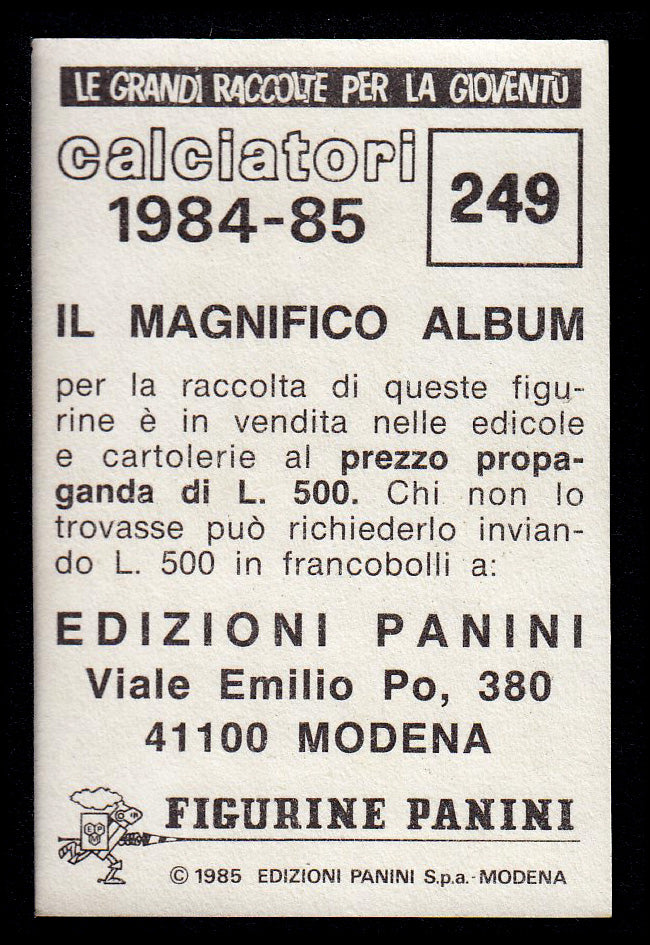 Figurine Panini - Calciatori 1984/85 - Mancolista TORINO