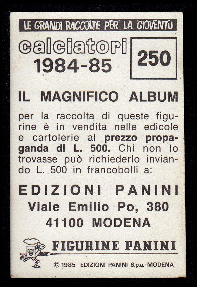 Figurine Panini - Calciatori 1984/85 - Mancolista TORINO