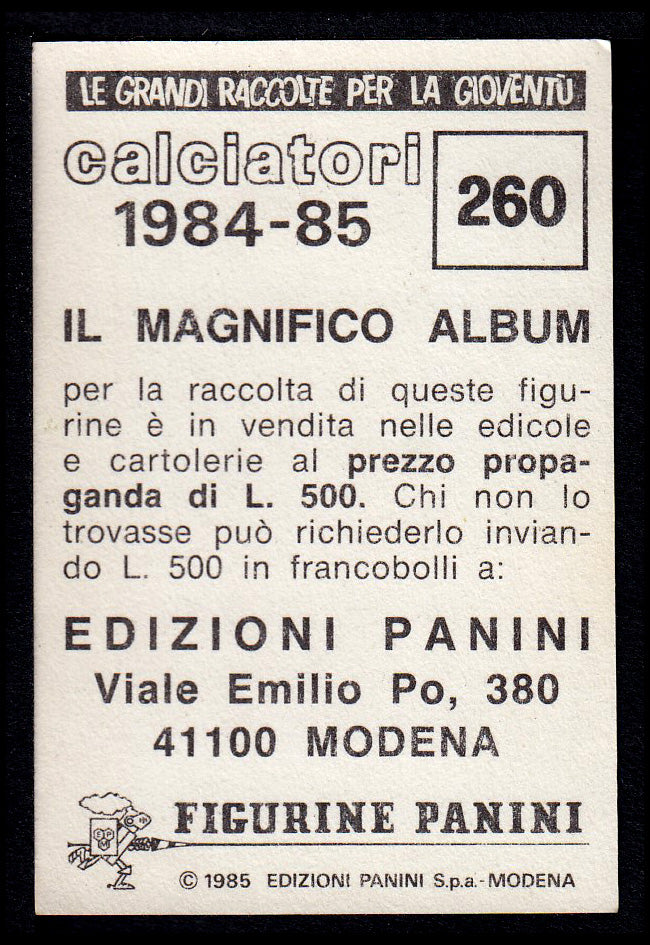 Figurine Panini - Calciatori 1984/85 - Mancolista TORINO