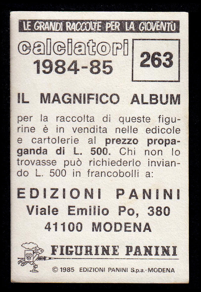 Figurine Panini - Calciatori 1984/85 - Mancolista TORINO