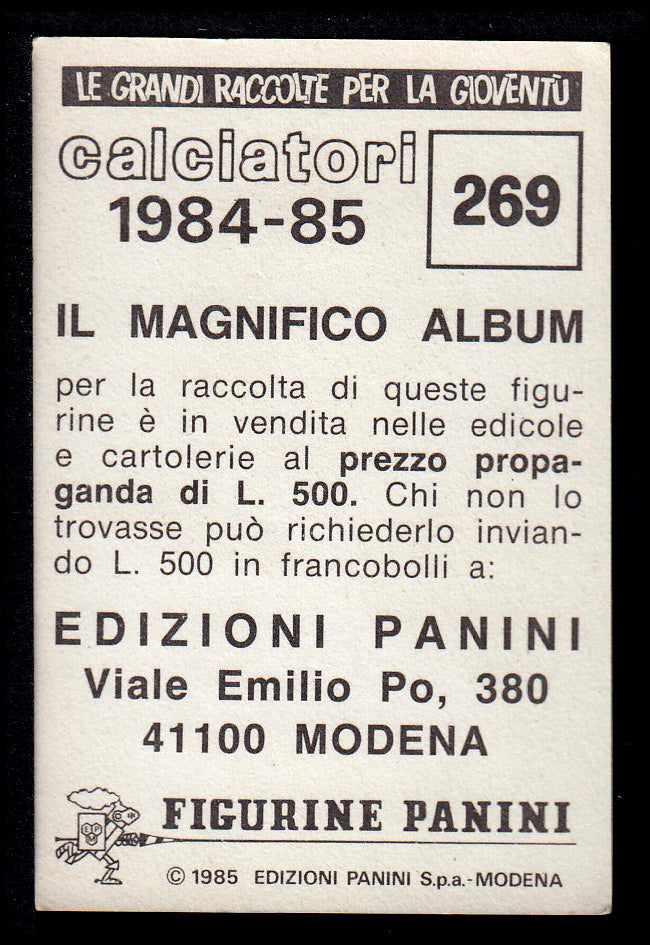 Figurine Panini - Calciatori 1984/85 - Mancolista UDINESE