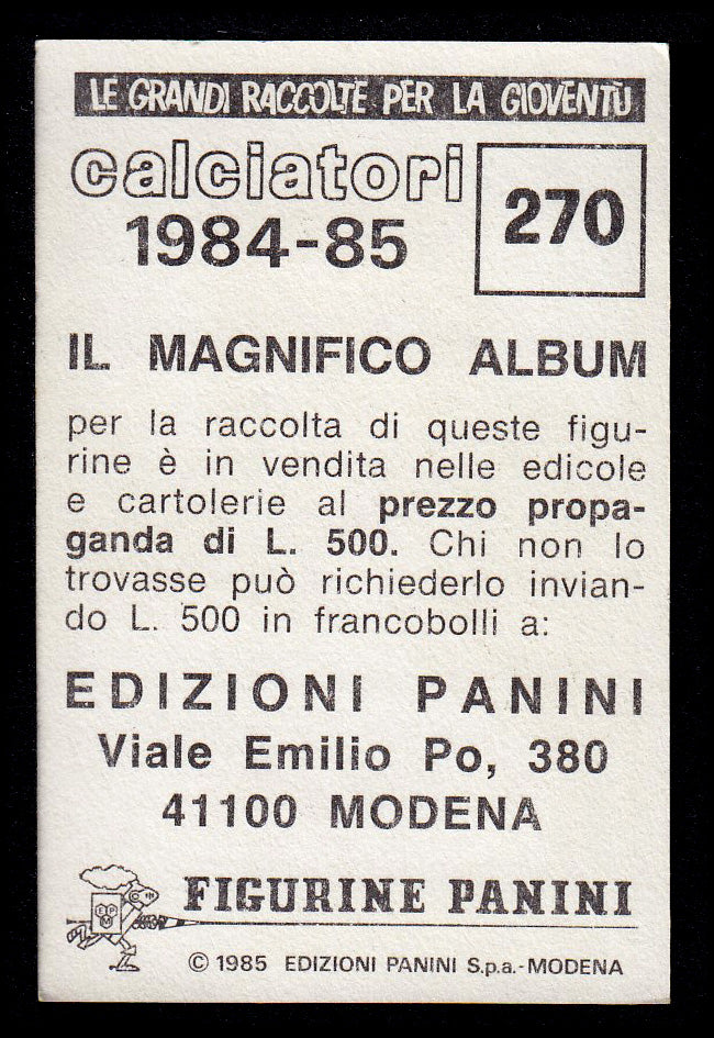 Figurine Panini - Calciatori 1984/85 - Mancolista UDINESE