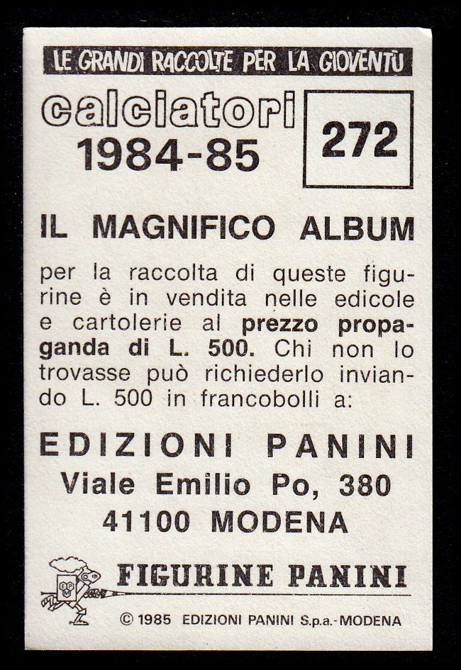 Figurine Panini - Calciatori 1984/85 - Mancolista UDINESE