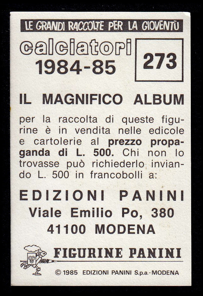 Figurine Panini - Calciatori 1984/85 - Mancolista UDINESE