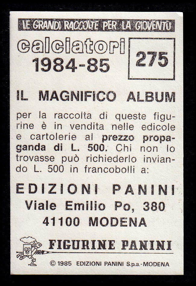 Figurine Panini - Calciatori 1984/85 - Mancolista UDINESE