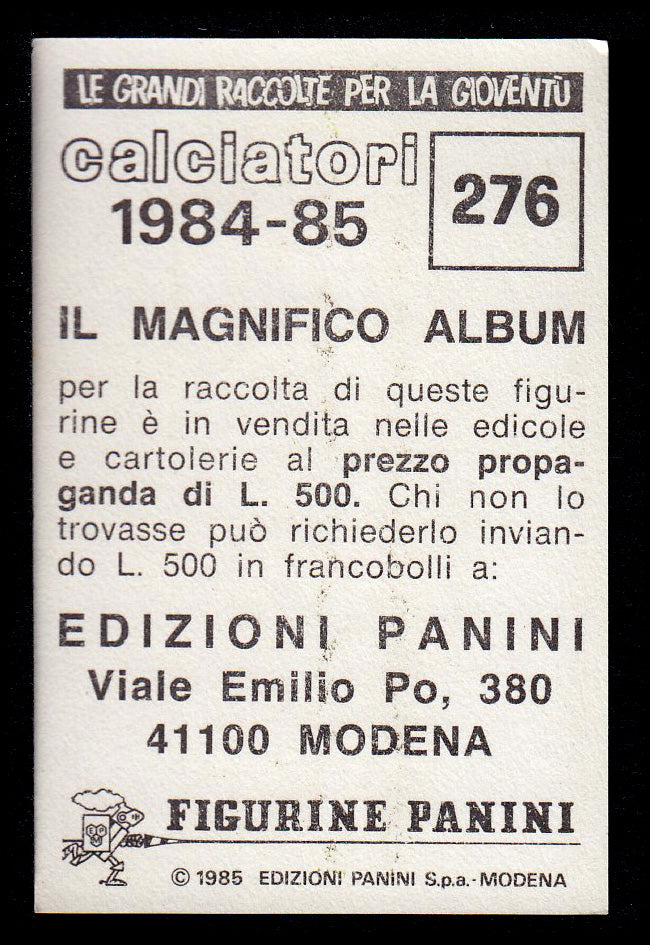Figurine Panini - Calciatori 1984/85 - Mancolista UDINESE