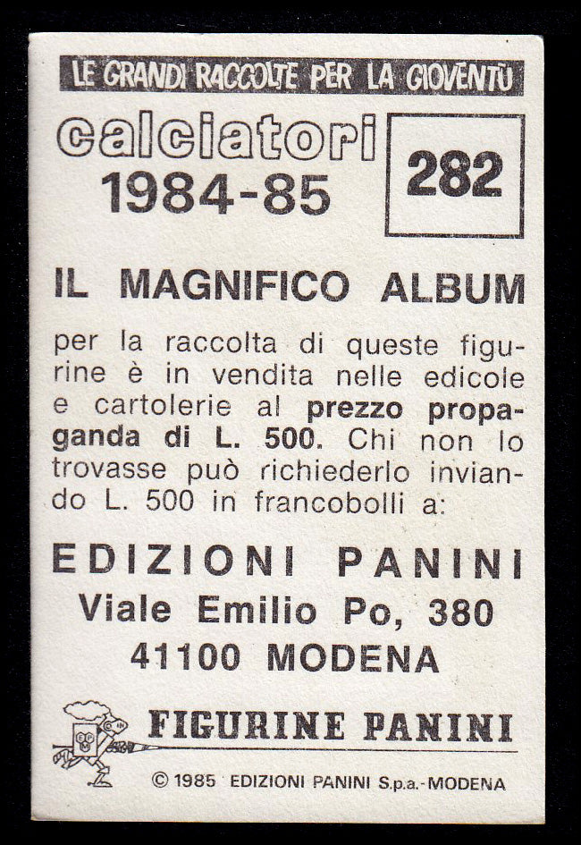 Figurine Panini - Calciatori 1984/85 - Mancolista UDINESE