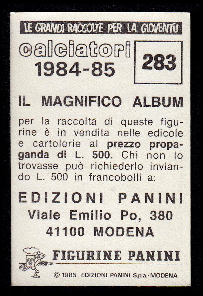 Figurine Panini - Calciatori 1984/85 - Mancolista UDINESE