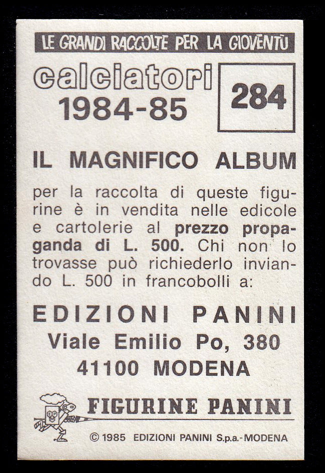 Figurine Panini - Calciatori 1984/85 - Mancolista UDINESE
