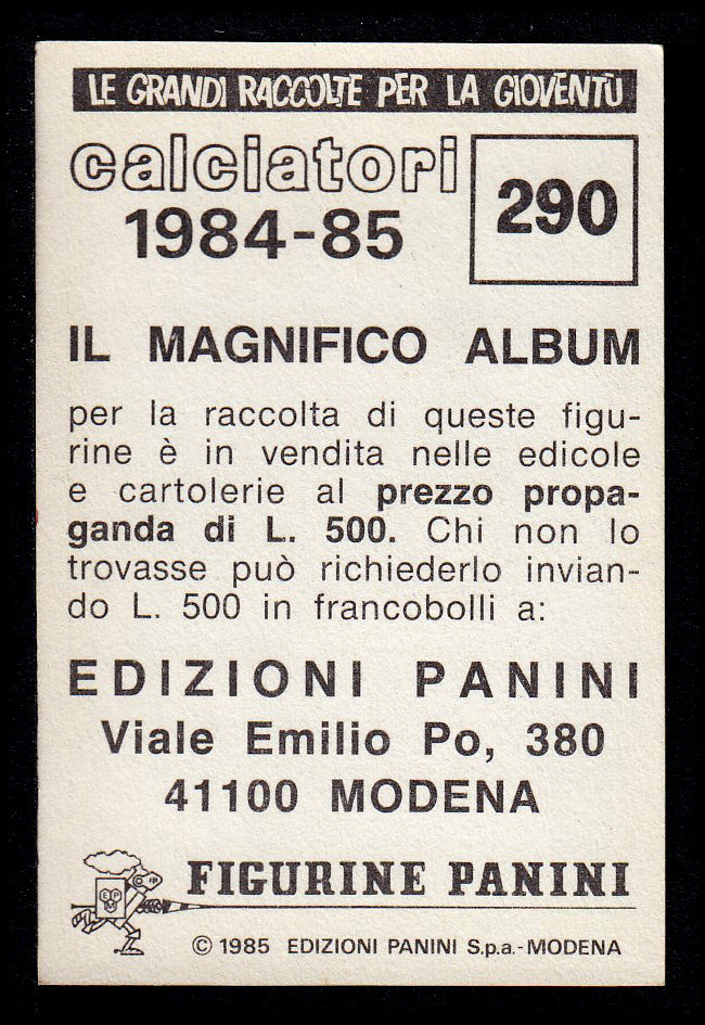 Figurine Panini - Calciatori 1984/85 - Mancolista VERONA