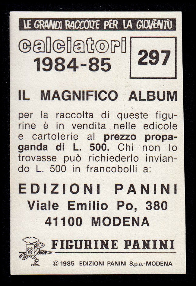 Figurine Panini - Calciatori 1984/85 - Mancolista VERONA