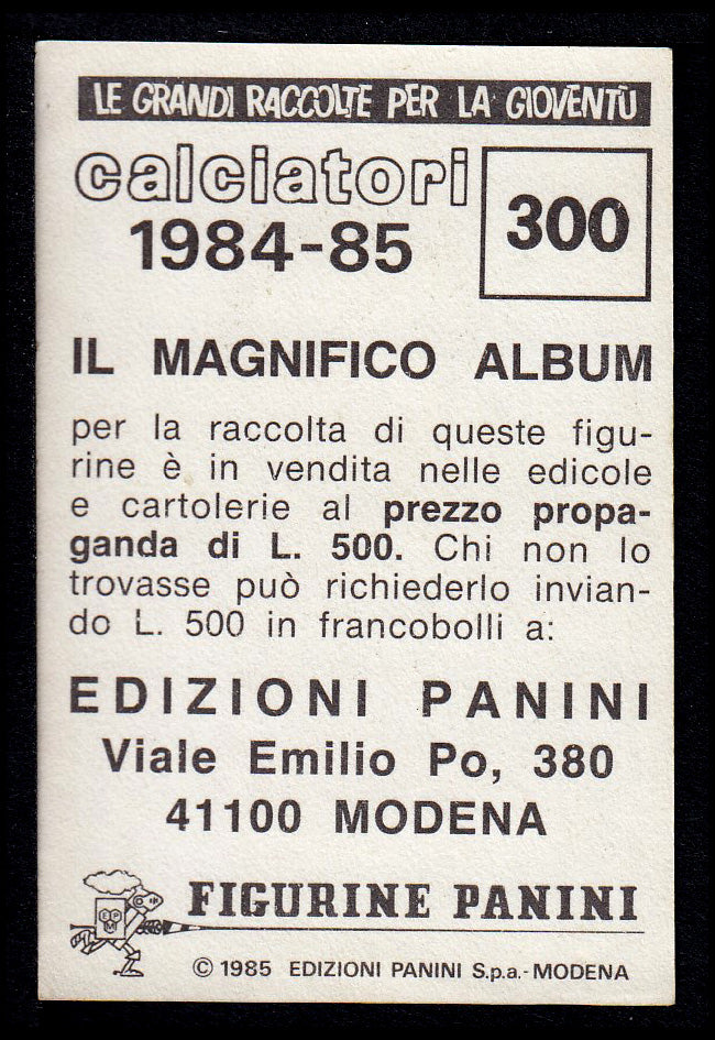 Figurine Panini - Calciatori 1984/85 - Mancolista VERONA
