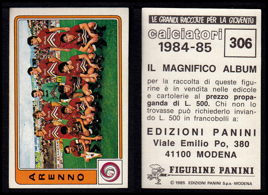 Figurine Panini - Calciatori 1984/85 - Mancolista SERIE B - Fascia 305/399