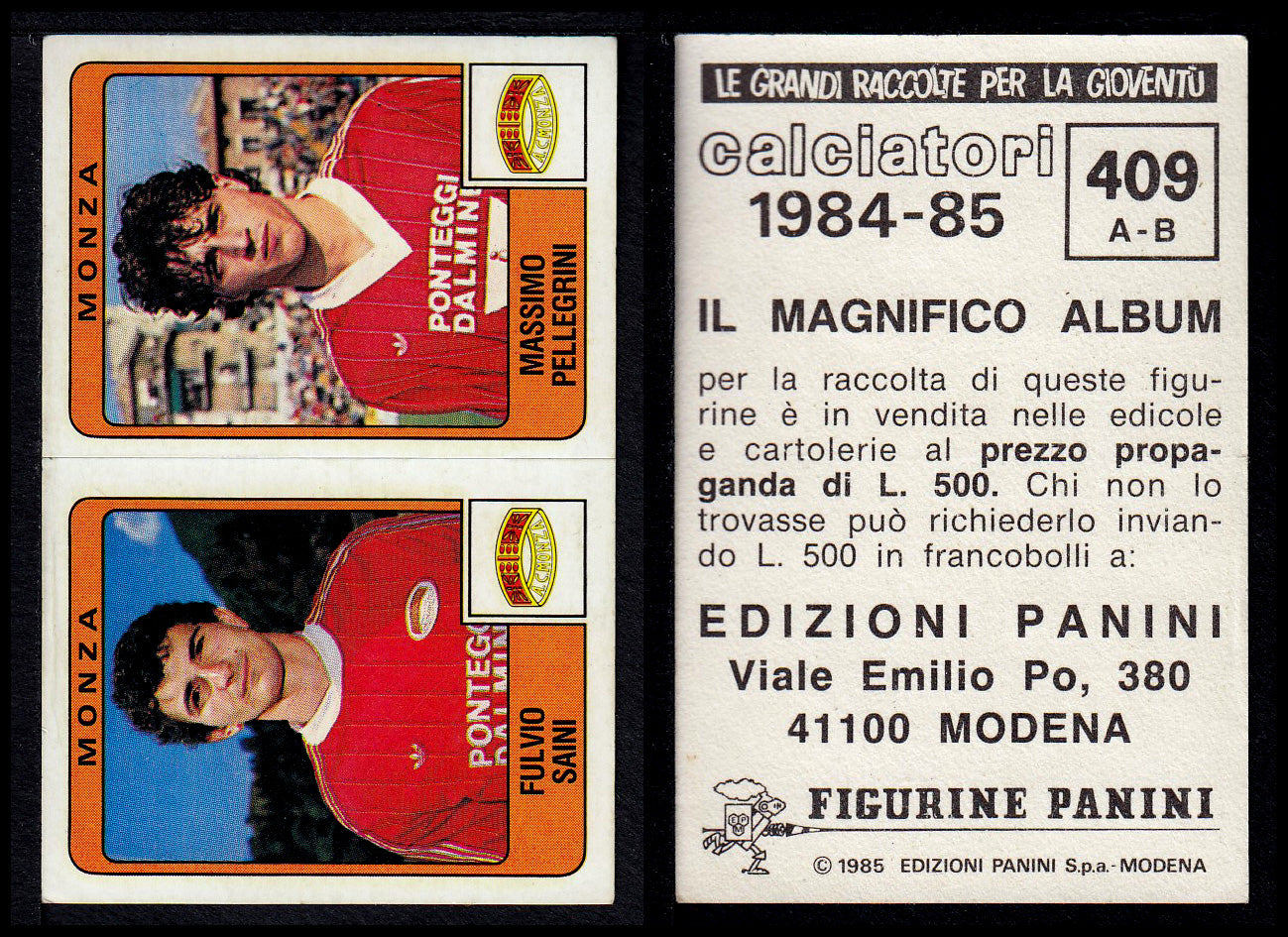 Figurine Panini - Calciatori 1984/85 - Mancolista SERIE B - Fascia 400/494