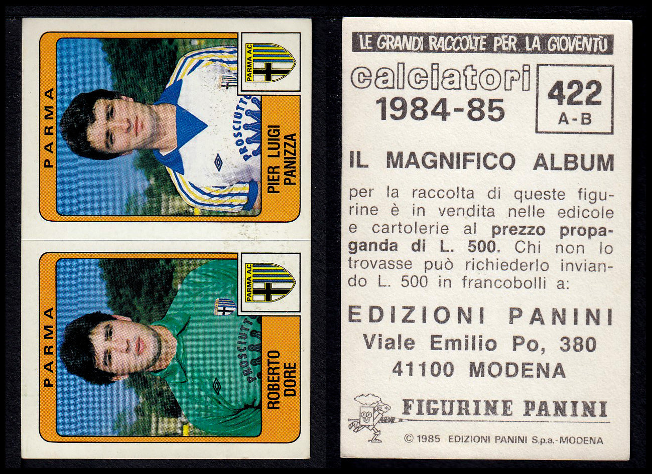Figurine Panini - Calciatori 1984/85 - Mancolista SERIE B - Fascia 400/494