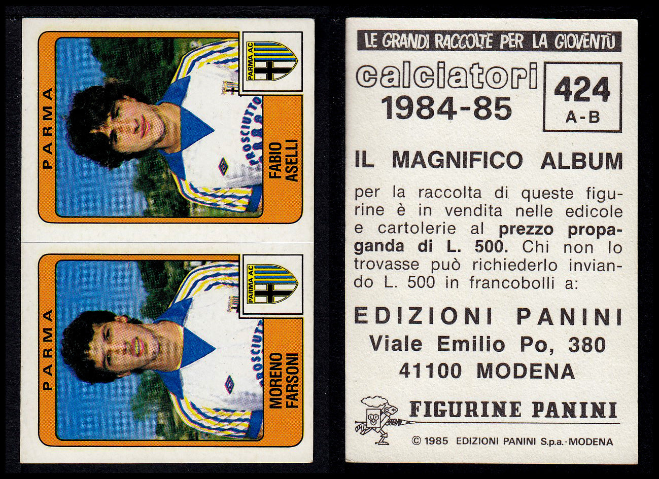 Figurine Panini - Calciatori 1984/85 - Mancolista SERIE B - Fascia 400/494