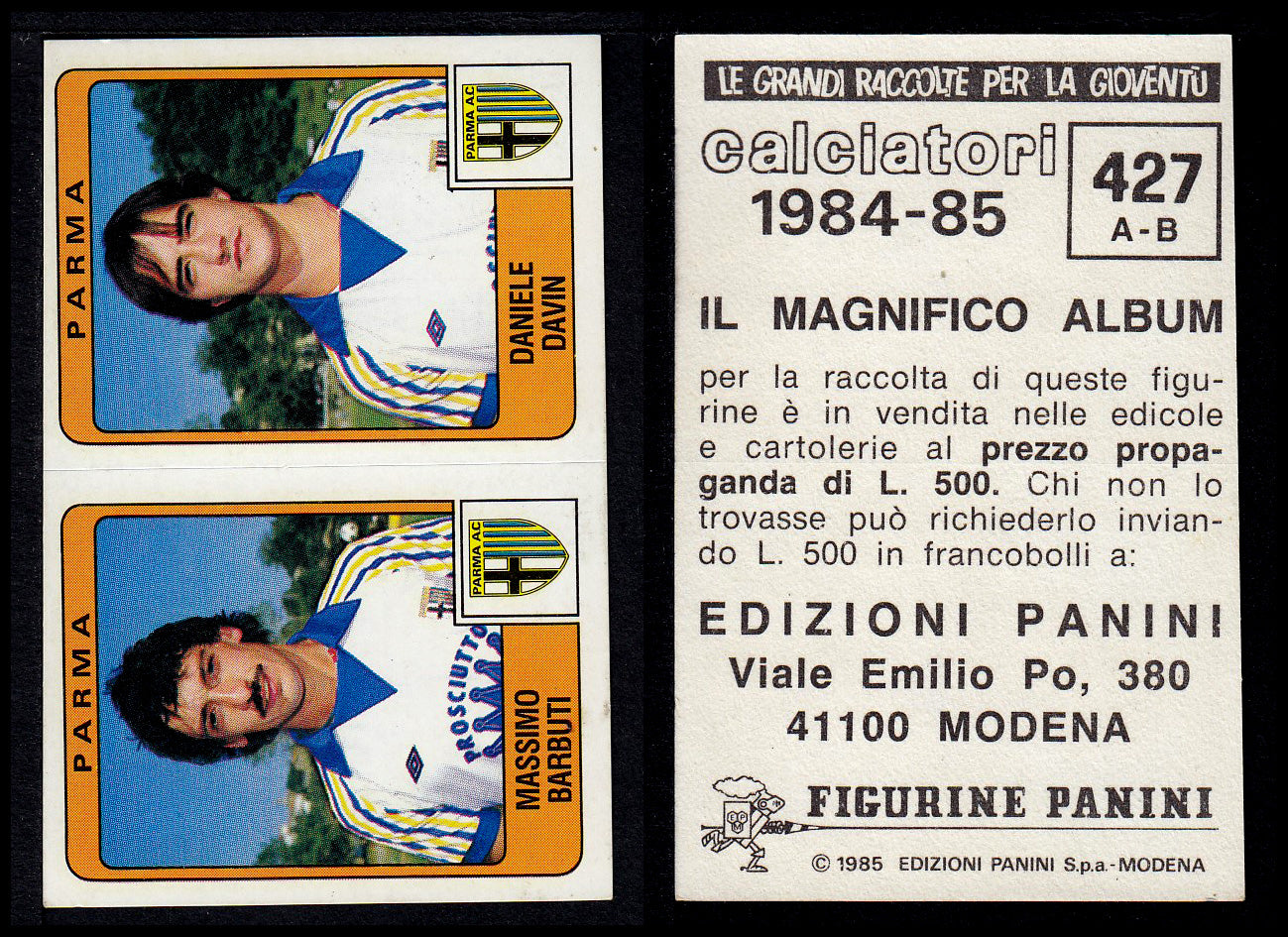 Figurine Panini - Calciatori 1984/85 - Mancolista SERIE B - Fascia 400/494