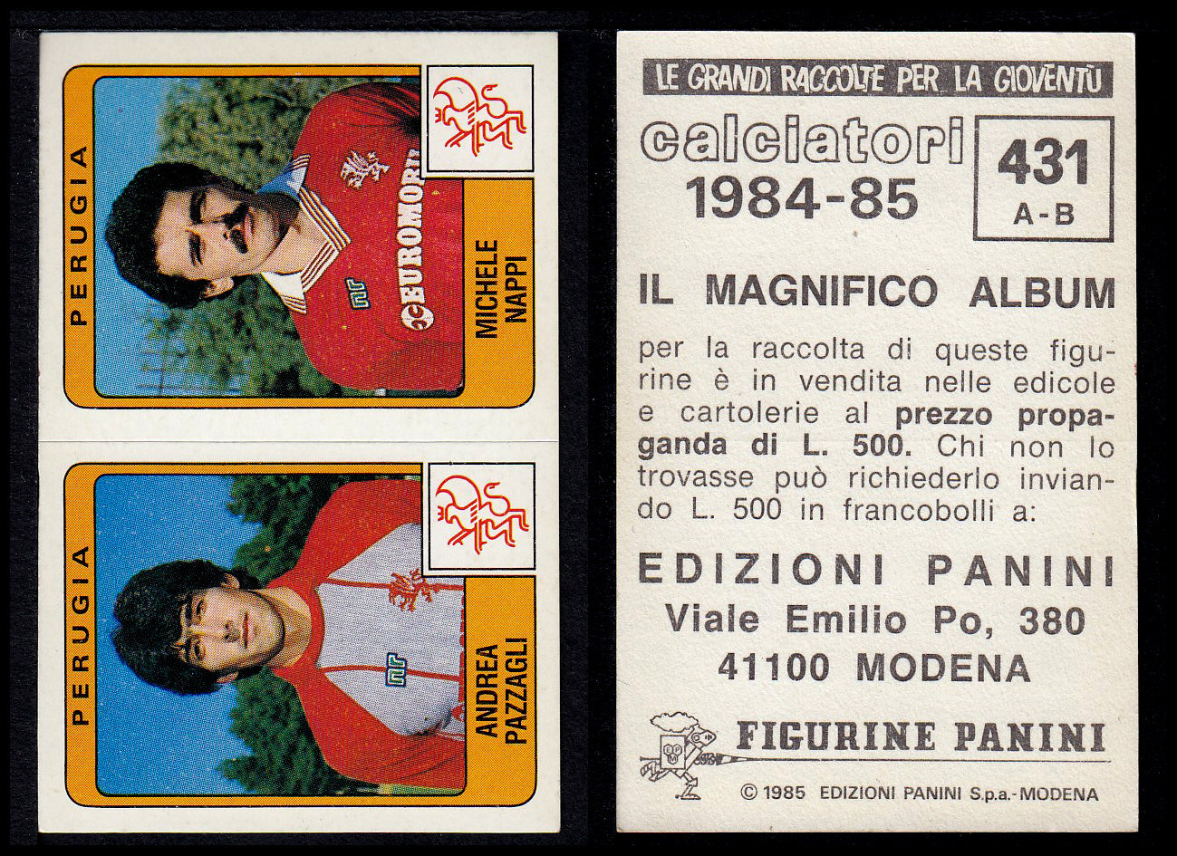 Figurine Panini - Calciatori 1984/85 - Mancolista SERIE B - Fascia 400/494