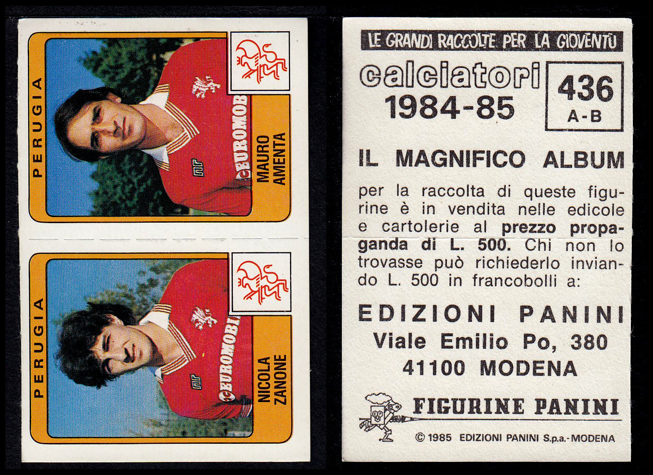 Figurine Panini - Calciatori 1984/85 - Mancolista SERIE B - Fascia 400/494