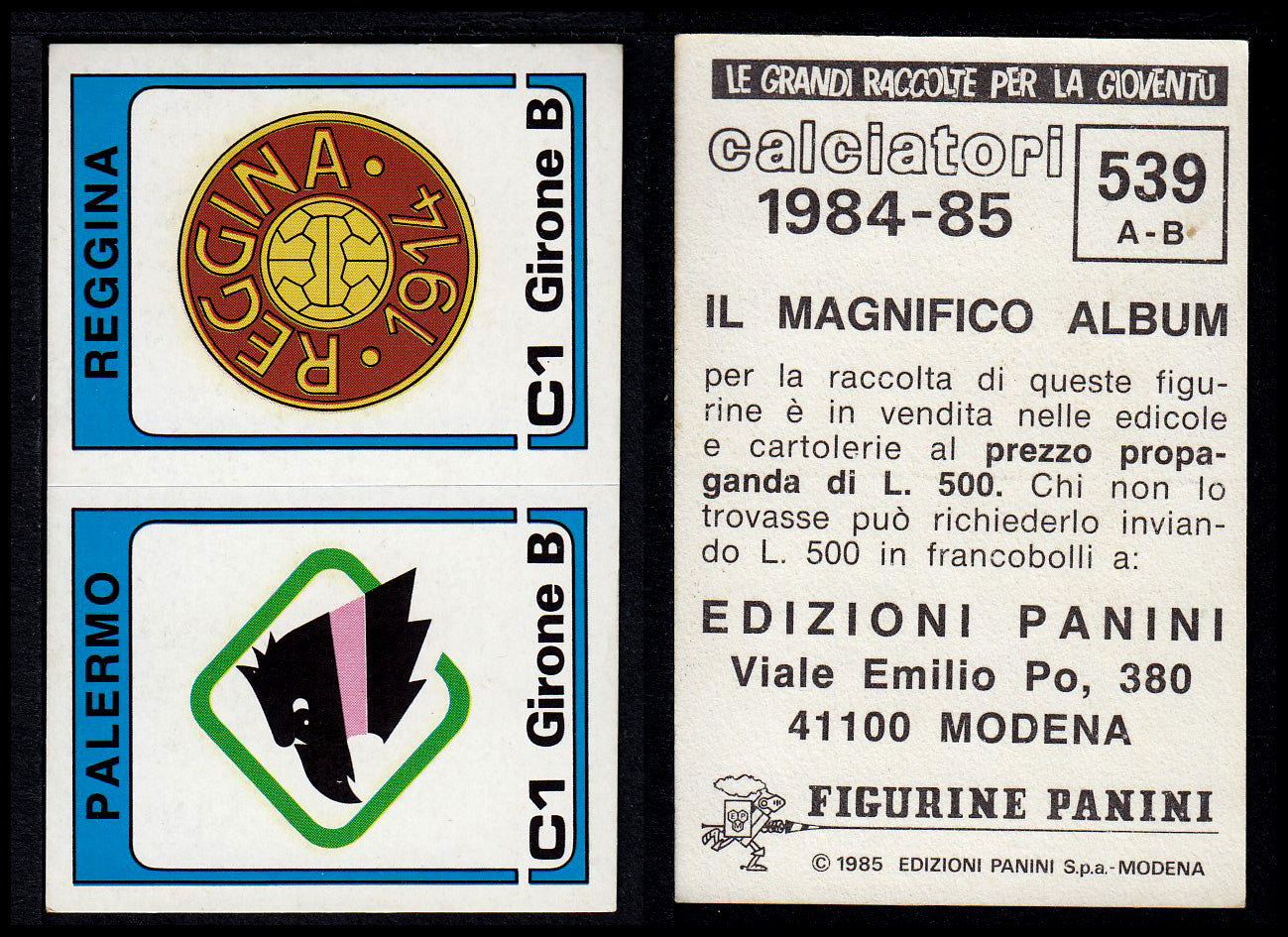 Figurine Panini - Calciatori 1984/85 - Mancolista SERIE C - Fascia 495/584