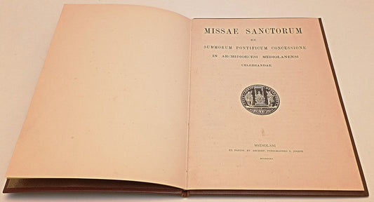 Missae Sanctorum Ex Summorum Pontificium Archidioecesi Mediolanensi 1932- YFS651