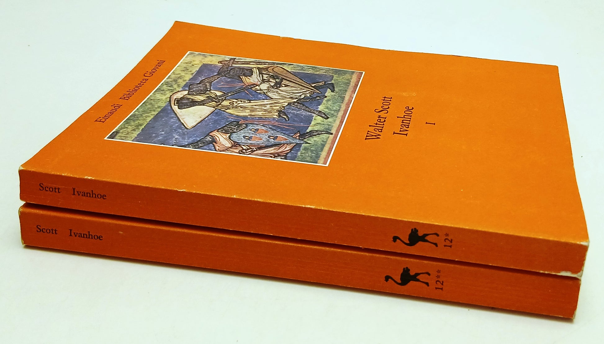 LN- IVANHOE VOLUMI 1/2 - WALTER SCOTT- EINAUDI- BIBLIOTECA GIOVANI- 1975- B- XFS