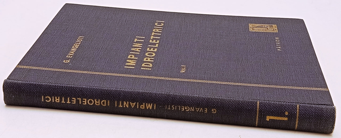 Impianti idroelettrici Vol.I - Giuseppe Evangelisti - Riccardo Patron - YFS503