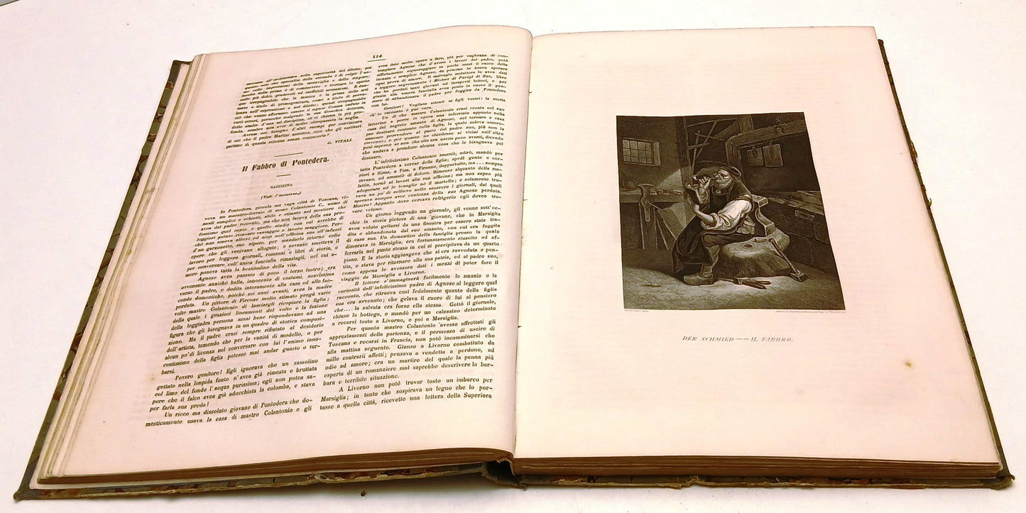 Letture di Famiglia Illustrata Incisioni acciaio - Lloyd Austriaco- 1885- YFS922