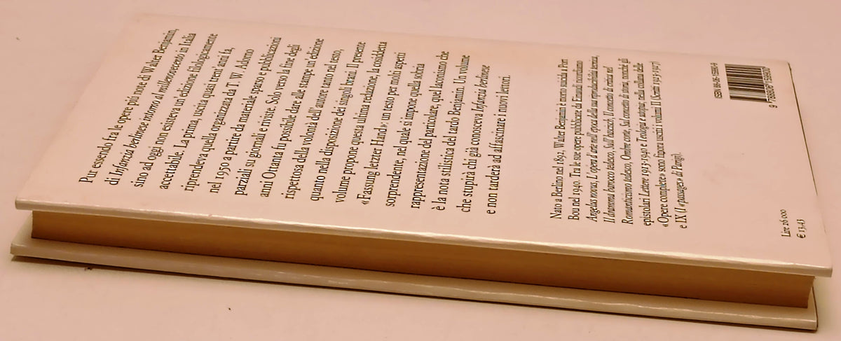 Infanzia berlinese intorno al millenovecento- Walter Benjamin- Einaudi- 1a - XFS