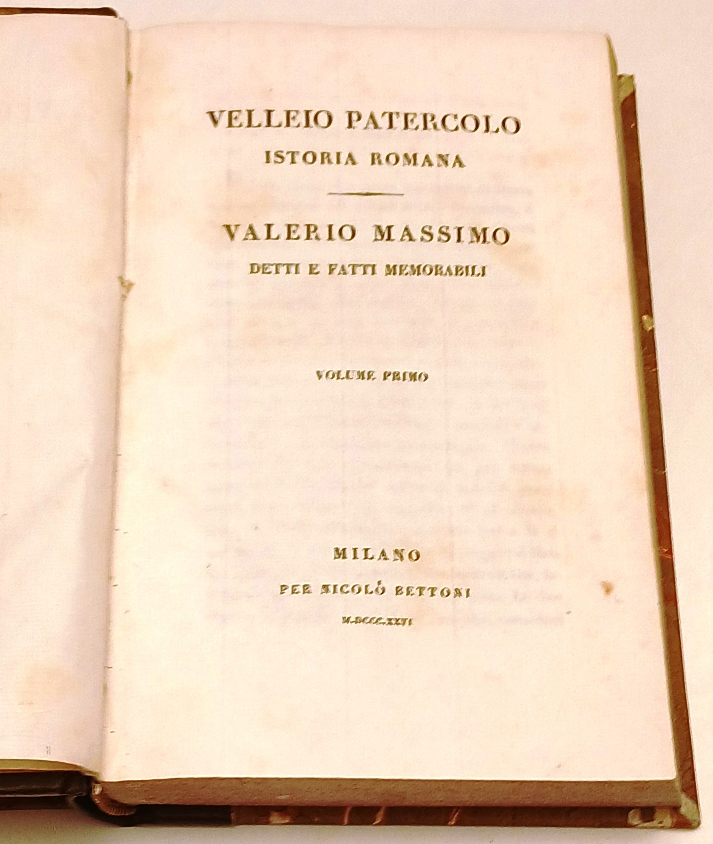 Biblioteca Storica Istoria Romana 2 volumi - Valerio Petercolo - 1852 - XFS54