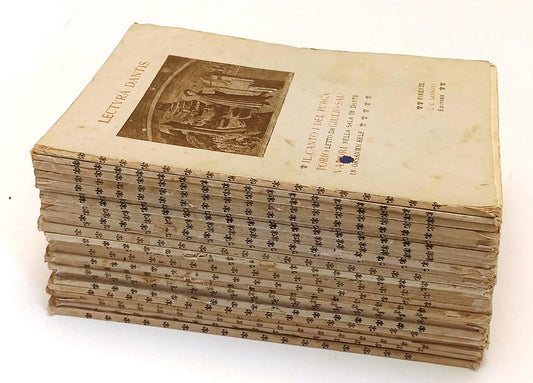 CANTI PURGATORIO GIULIO SALVADORI LOTTO 26 FASCICOLI- LECTURA DANTIS- XFS210