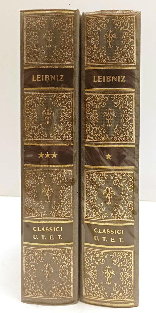 LS- SCRITTI FILOSOFICI 1 e 3 - LEIBNIZ - UTET- CLASSICI FILOSOFIA- 2000- CS- XFS