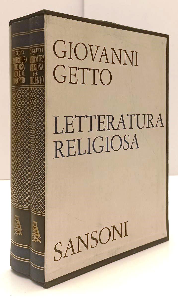 LS- LETTERATURA RELIGIOSA DEL TRECENTO - GETTO - SANSONI --- 1967 - C - ZFS478