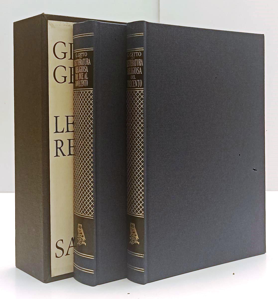 LS- LETTERATURA RELIGIOSA DEL TRECENTO - GETTO - SANSONI --- 1967 - C - ZFS478