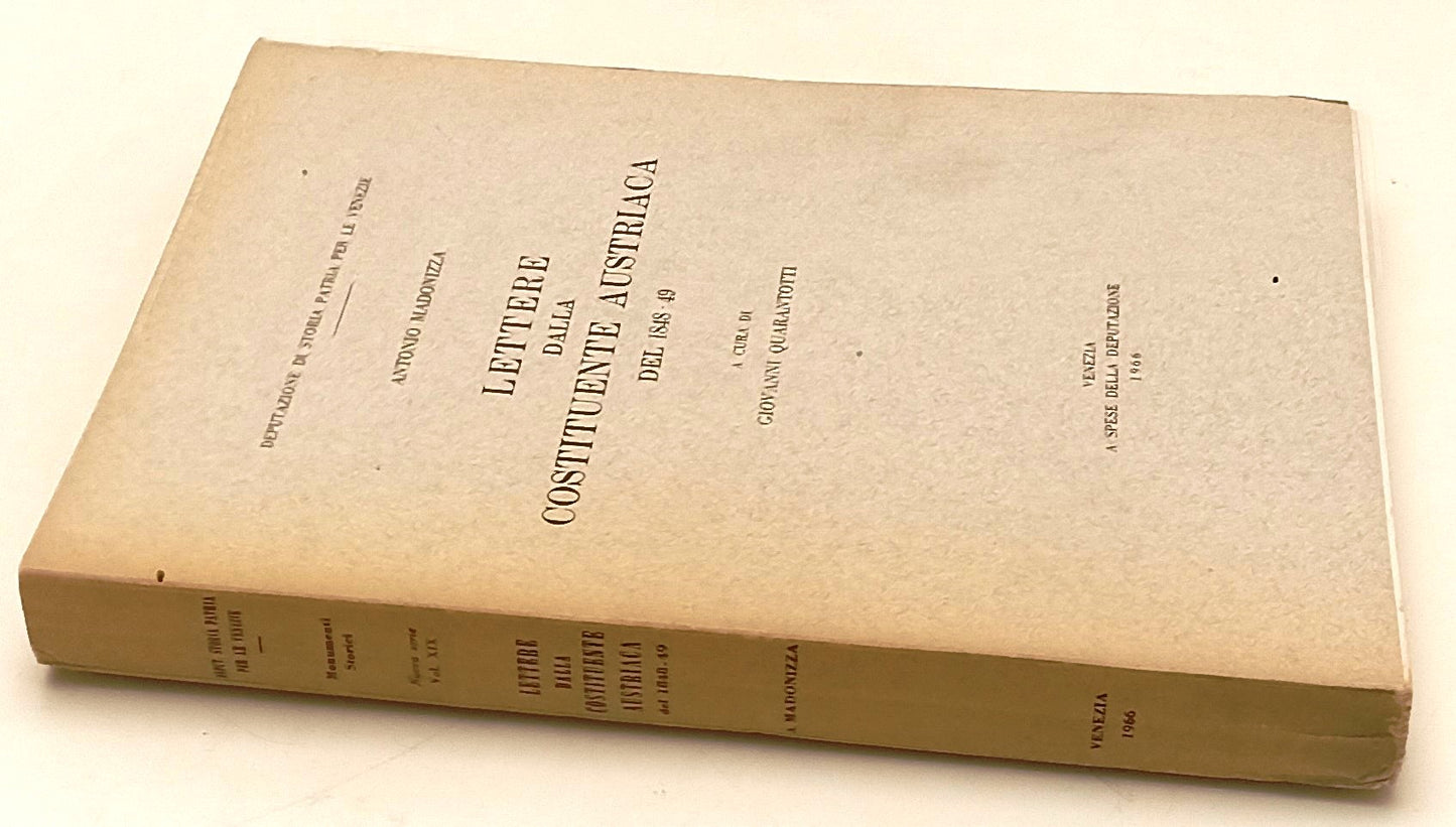 LS- LETTERE DALLA COSTITUENTE ARTISTICA 1848/49 - MADONIZZA - 1966 - B - YFS659