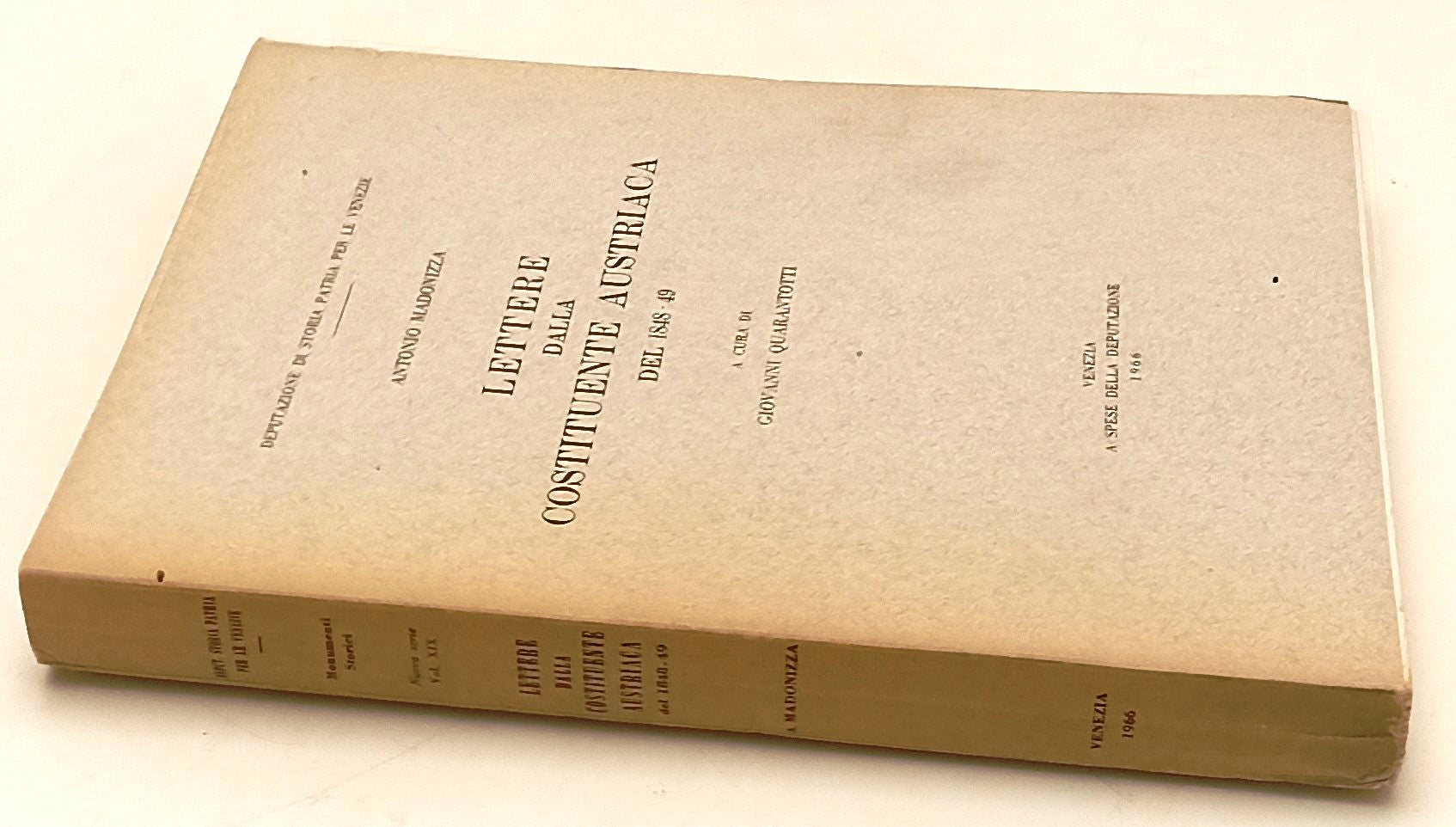 LS- LETTERE DALLA COSTITUENTE ARTISTICA 1848/49 - MADONIZZA - 1966 - B - YFS659