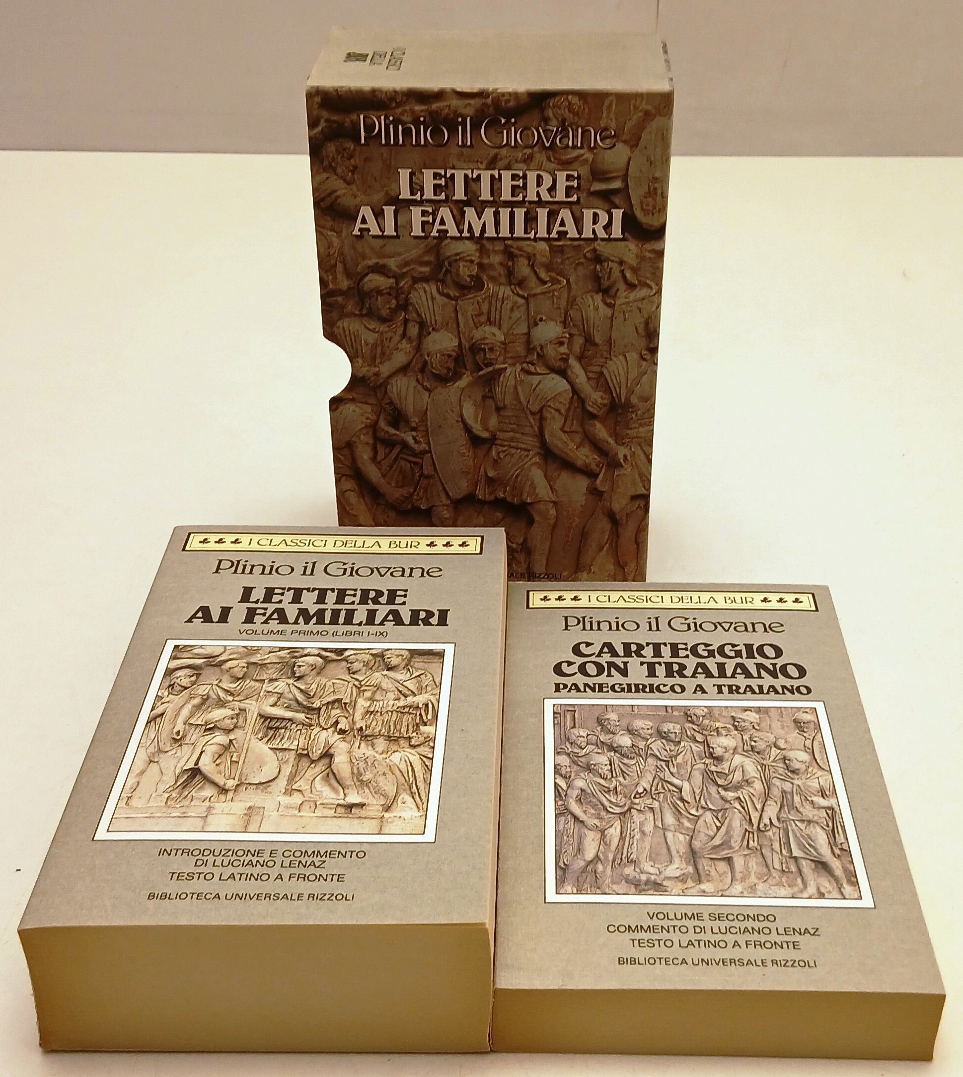 LN- LETTERE AI FAMILIARI CARTEGGIO CON TRAIANO - PLINIO IL GIOVANE- RIZZOLI- BUR- XFS