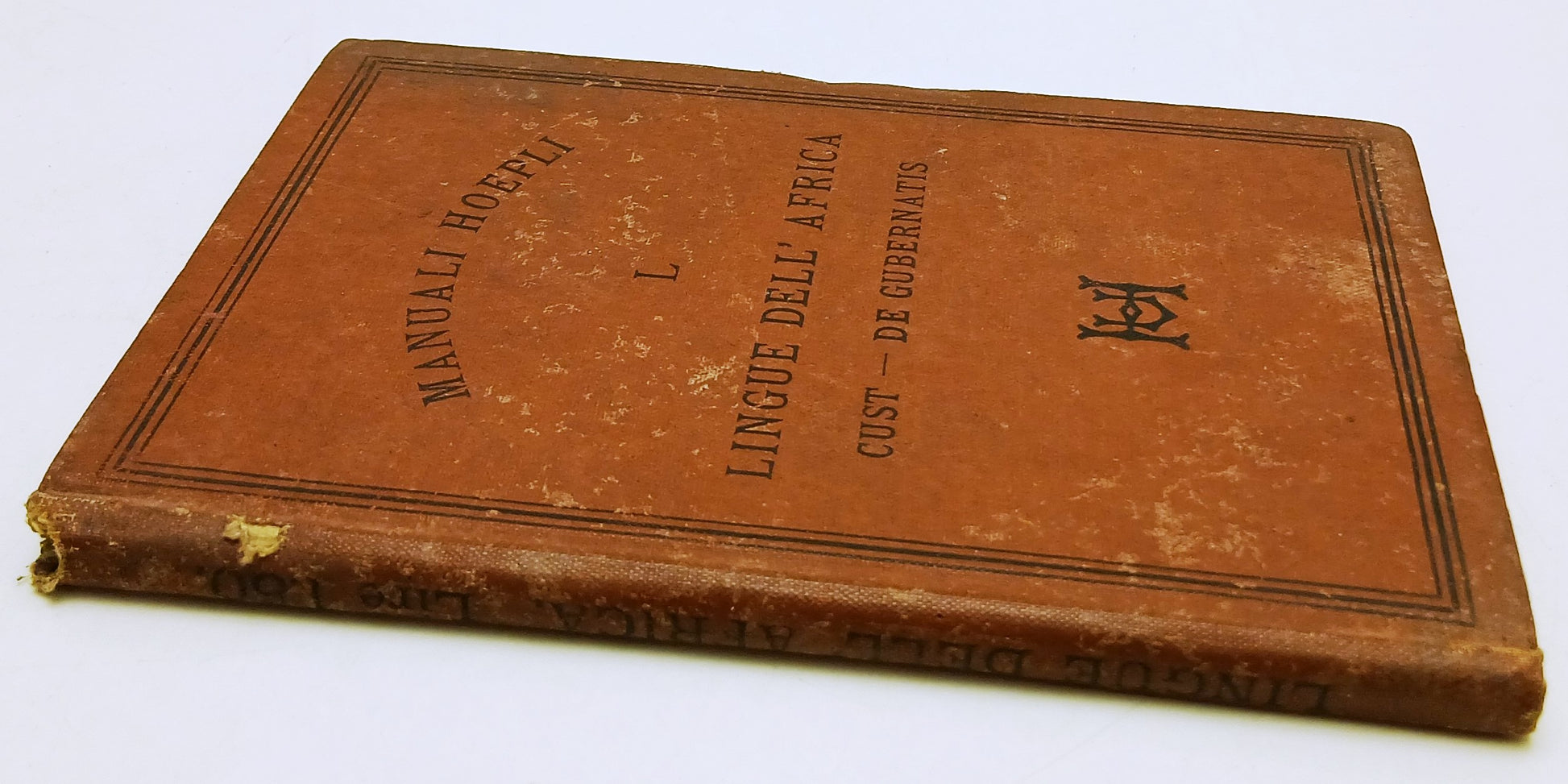 LZ- LE LINGUE DELL'AFRICA - CUST DE GUBERNATIS - HOEPLI- MANUALI -- 1885- C- XFS