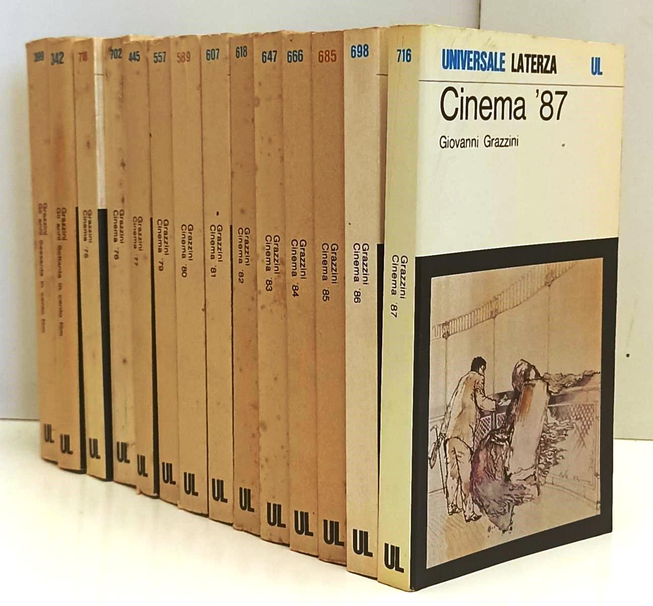 LW- LOTTO CINEMA 14 VOLUMI - GIOVANNI GRAZZINI - LATERZA - UNIVERSALE --- B- XFS