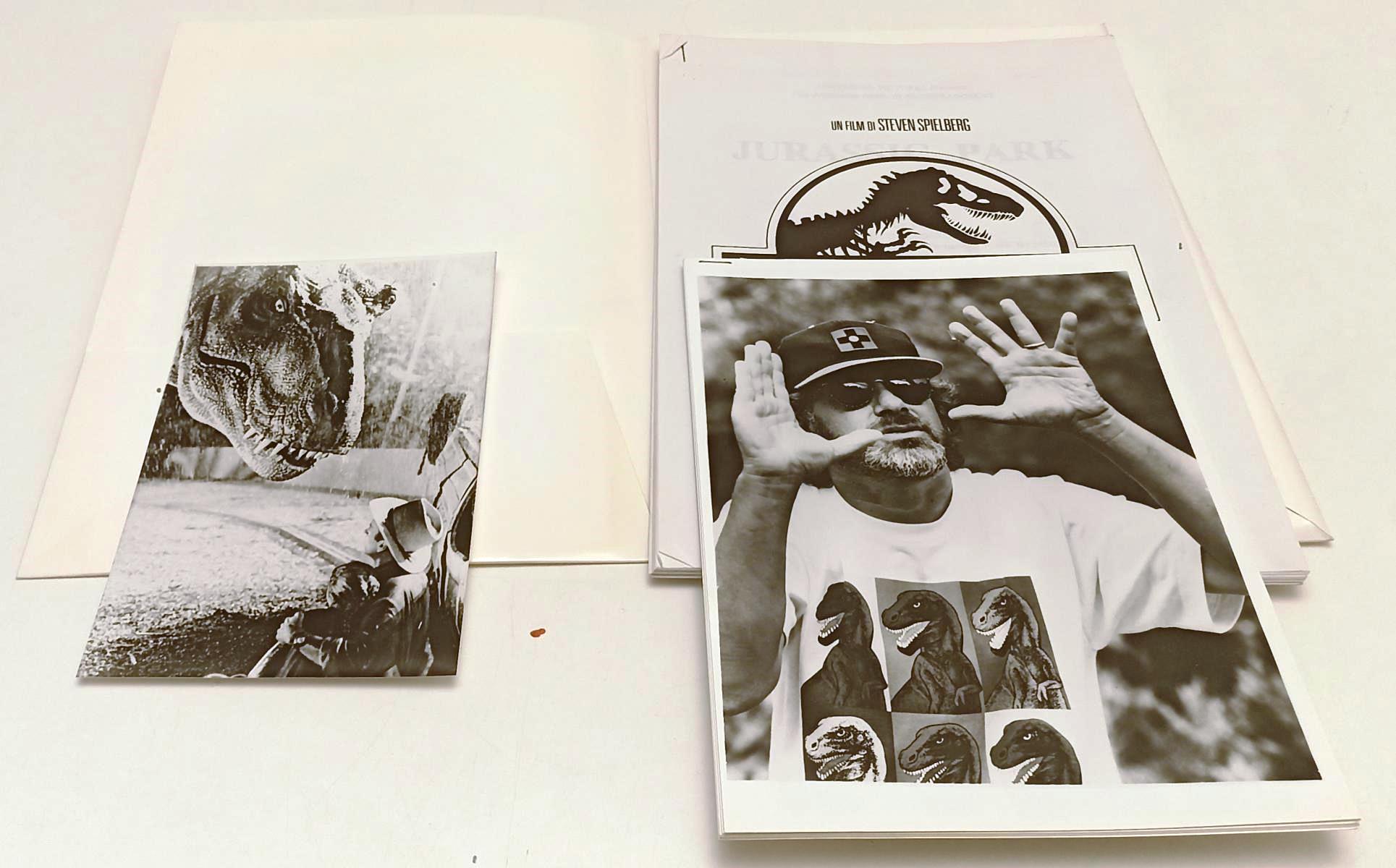 LW- CARTELLA STAMPA FILM LUCE JURASSIC PARK di STEVEN SPIELBERG - RVSa418
