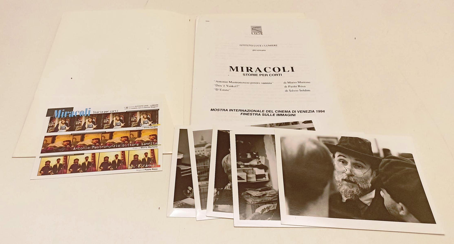 LW- CARTELLA STAMPA FILM ISTITUTO LUCE MIRACOLI STORIE PER CORTI - RVSa421