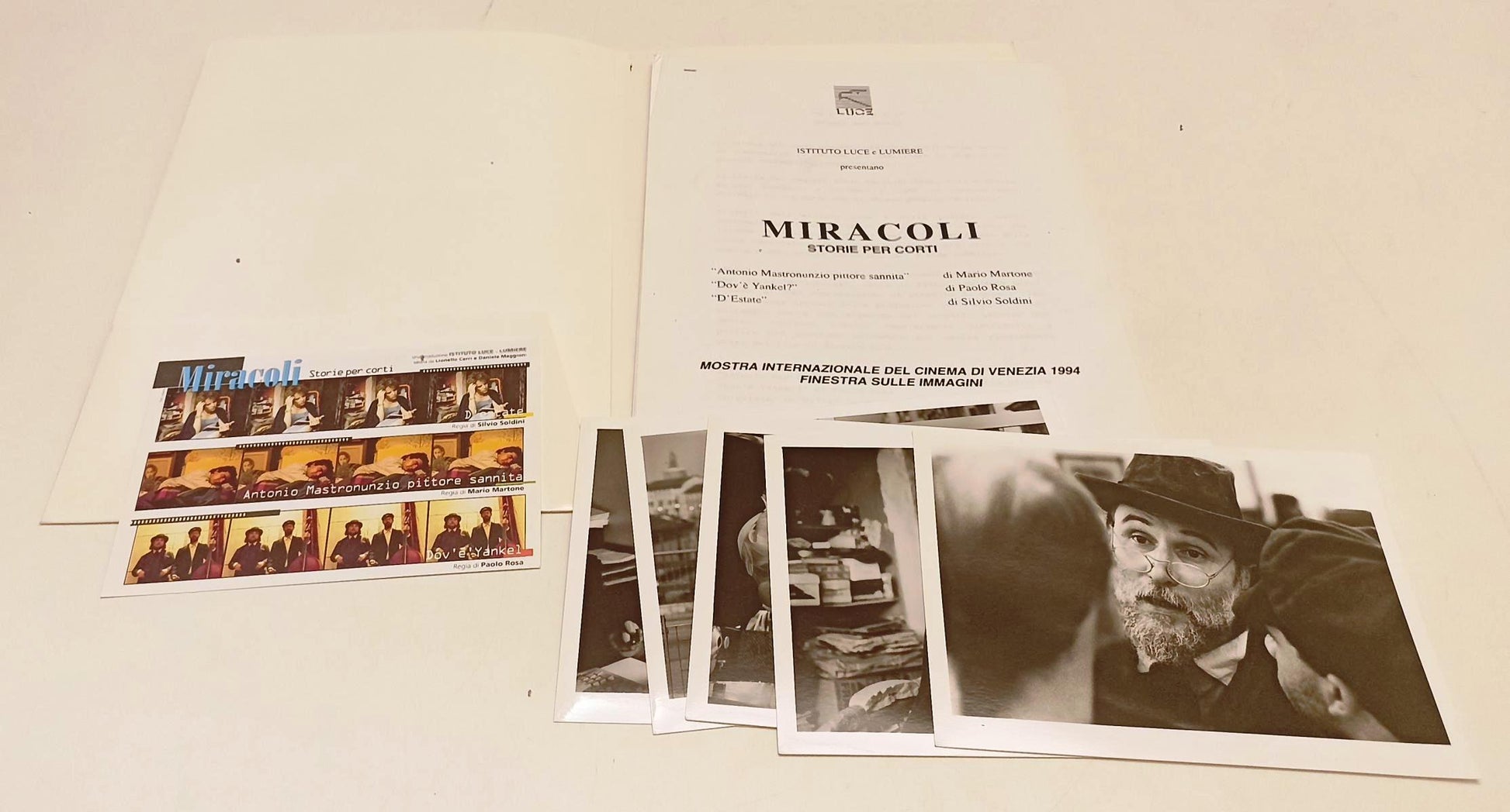 LW- CARTELLA STAMPA FILM ISTITUTO LUCE MIRACOLI STORIE PER CORTI - RVSa421
