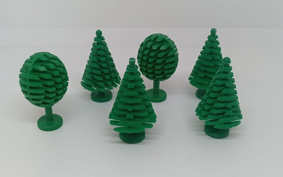GG- LEGO ORIGINALI - LOTTO 6 ALBERI PIANTE PINO - LGGpp15