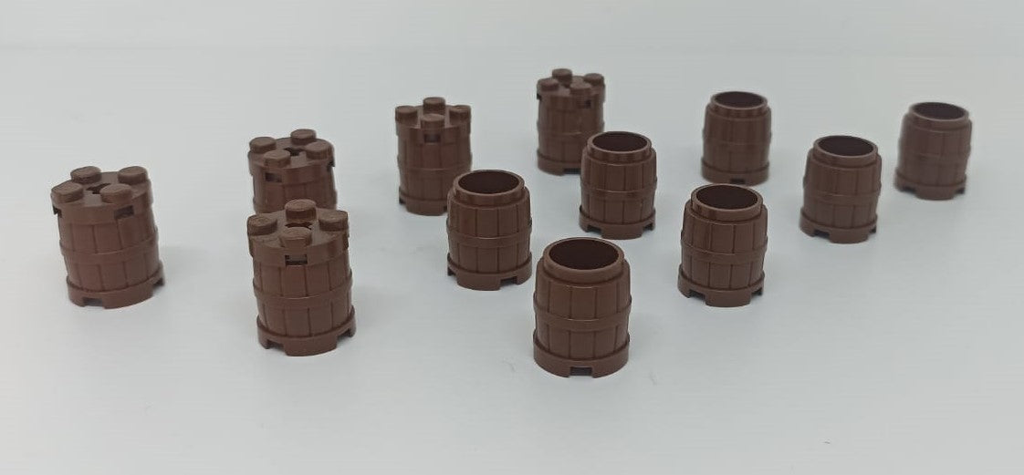 GG- LEGO ORIGINALI - LOTTO 12 BARILI PIRATI NAVE GALEONE- LGGpp13