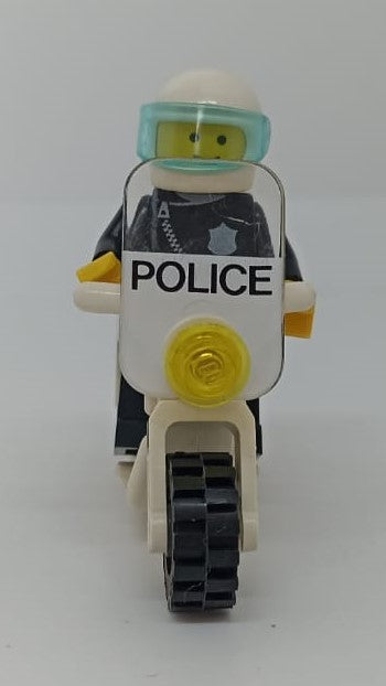 GG- LEGO ORIGINALI - MINIFIGURE VINTAGE MOTO POLIZIA POLIZIOTTO  - LGGpp7