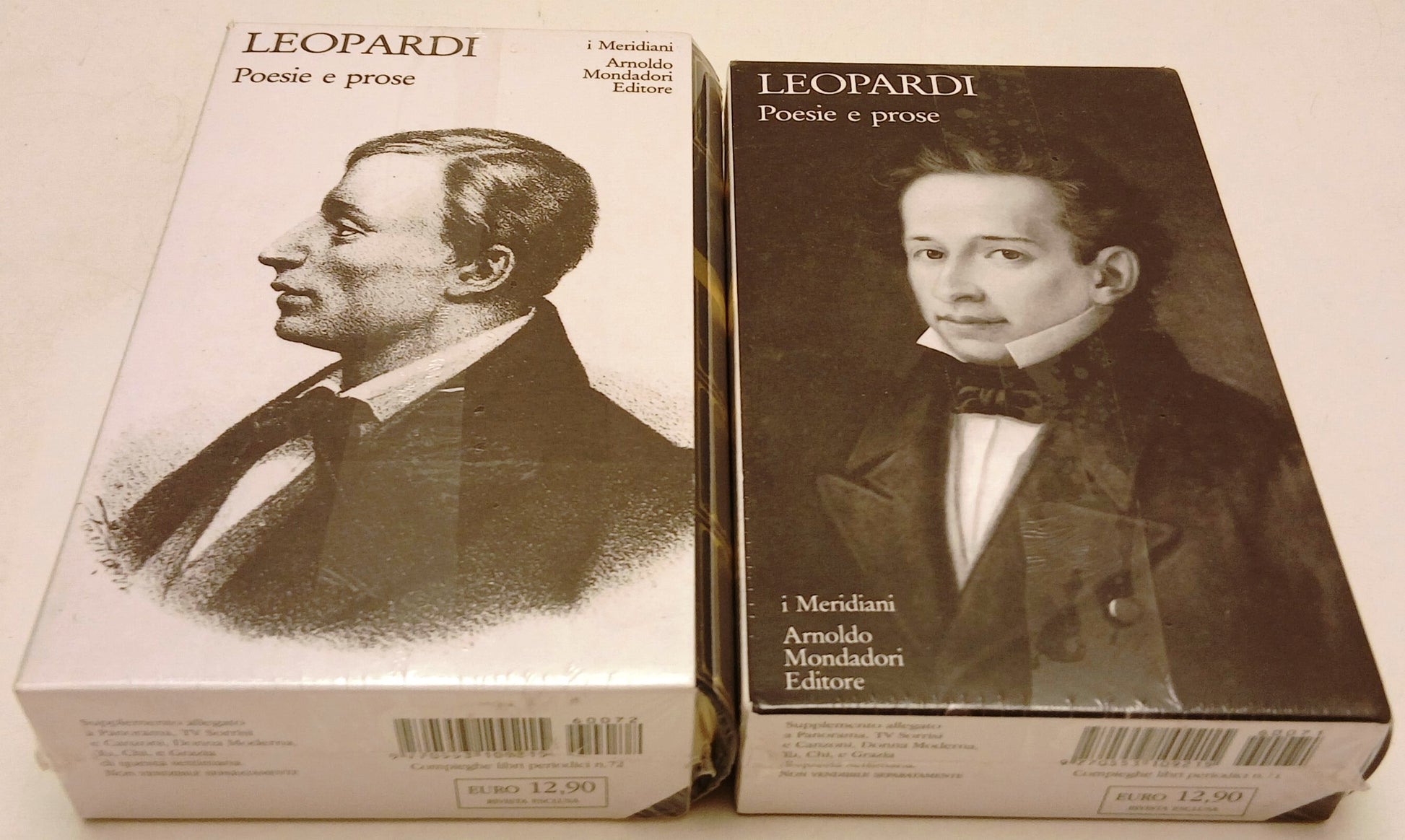 Poesie e prose 2 volumi - Giacomo Leopardi - Mondadori Panorama I meridiani