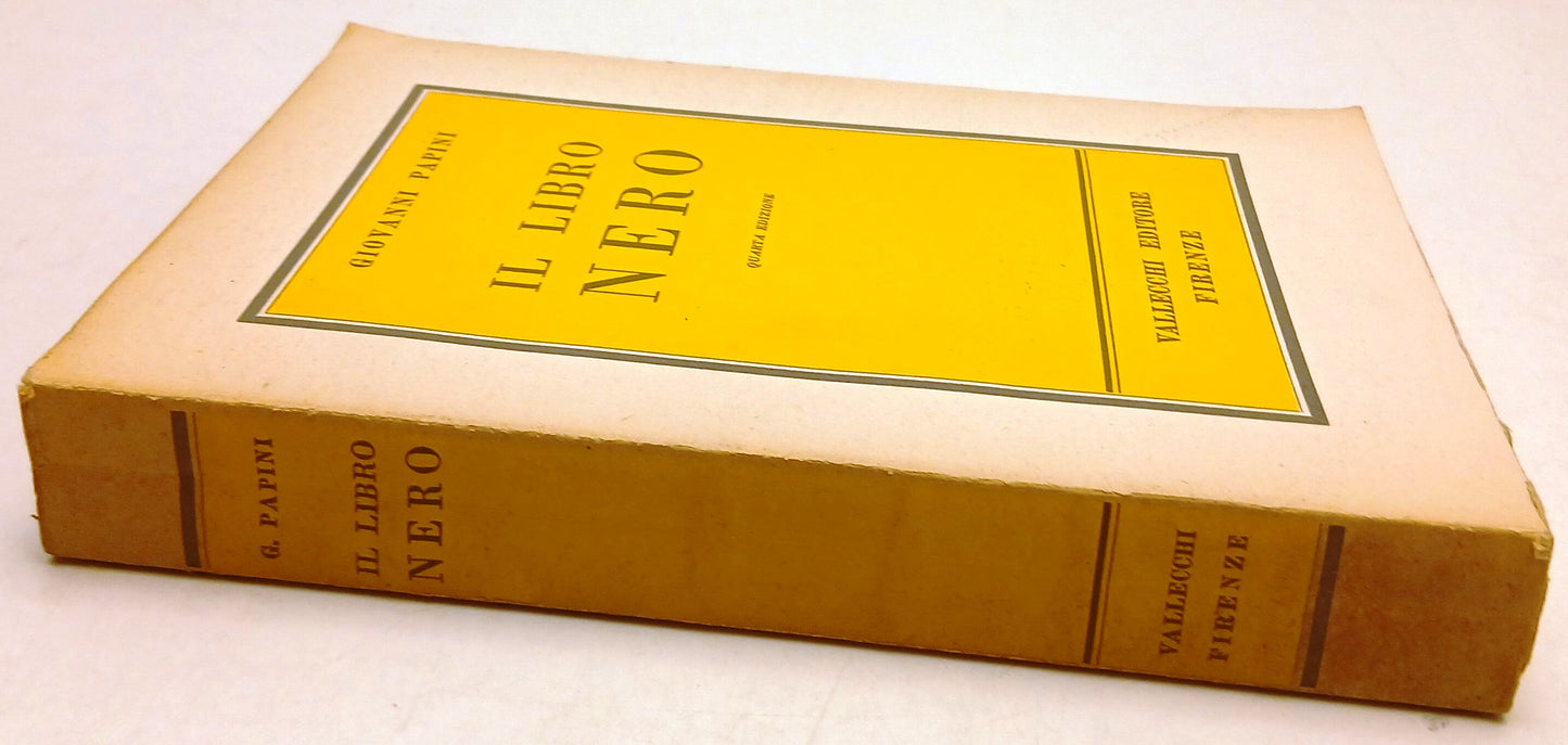 Il libro nero Nuovo diario di GOG - Giovanni Papini - Vallecchi - ZFS274