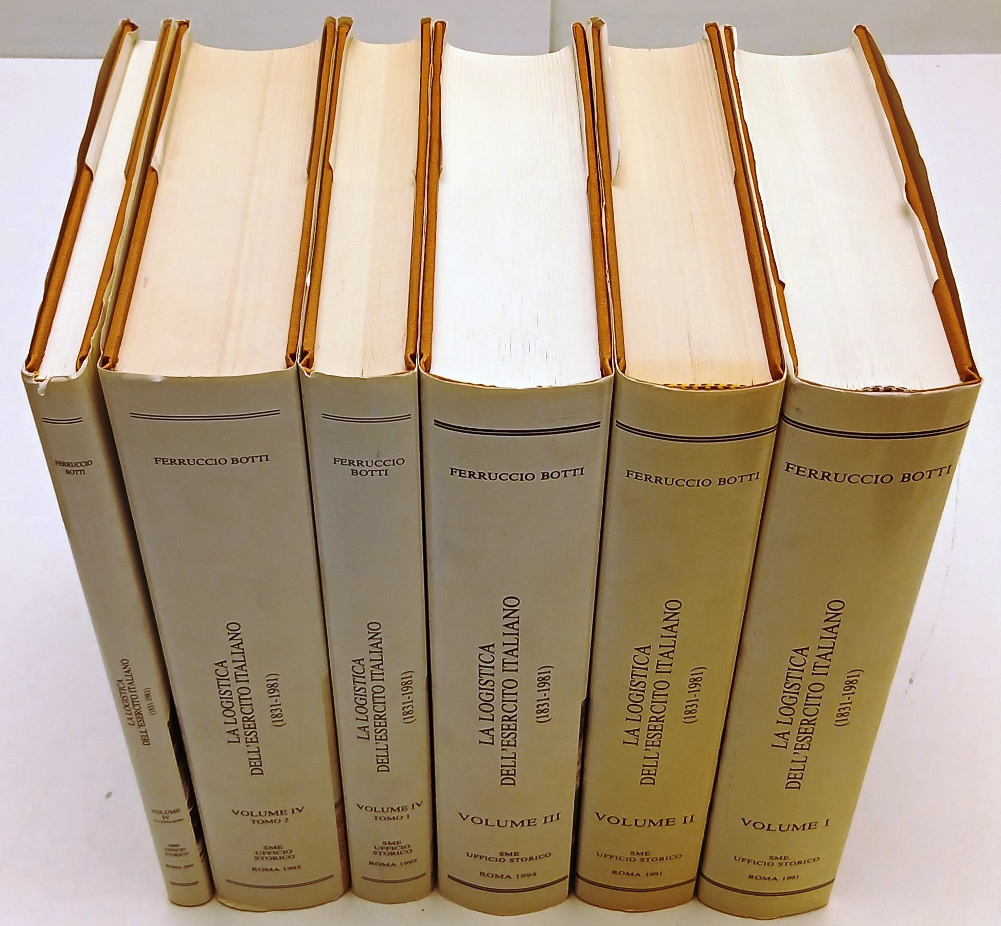 La logistica dell'esercito italiano 1831-1981 6 tomi - Ferruccio Botti - BLCP102
